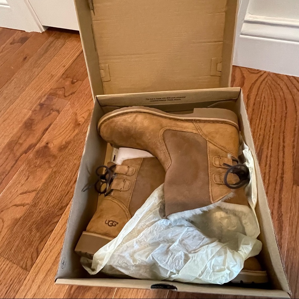 Brand new in box UGG Naiyah boots chestnut size 10